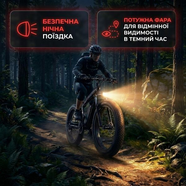 Электровелосипед 1000W 13Ah электрофетбайк для бездорожья 26&times;4.0" 74067 фото