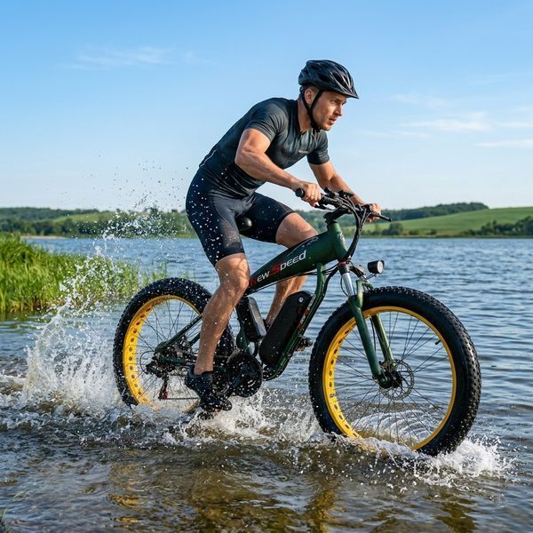 Электровелосипед New Speed 1000W 13Ah электрофетбайк с широкими шинами 26&times;4.0" 66111 фото