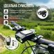Велофара на акумуляторі OnePro 4000mAh з сигналом та спідометром велокомп'ютер 73562 фото 5