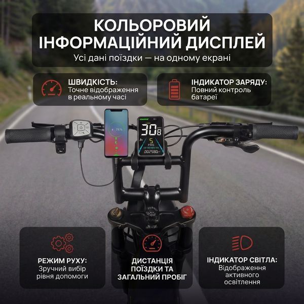 Електровелосипед M20 електрофетбайк 1000W 18Ah потужний для бездоріжжя 73887 фото