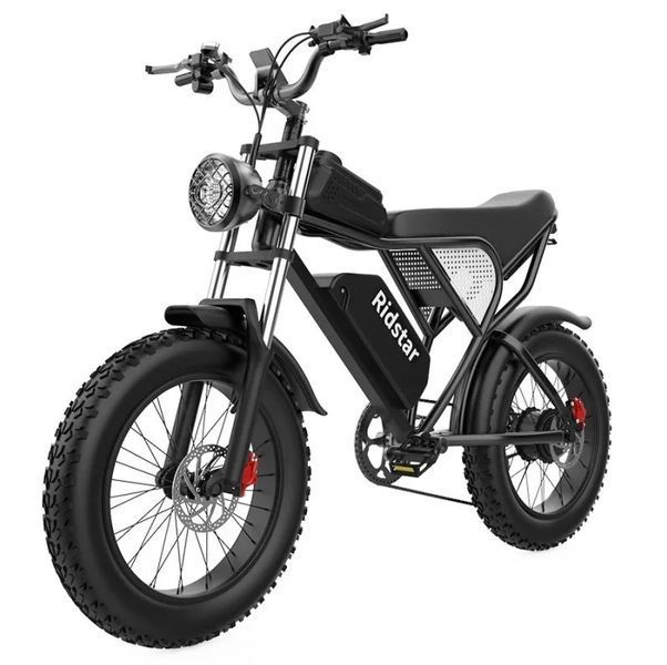 Електровелосипед Q20 електрофетбайк 1000W 20Ah з потужною батареєю 20&times;4.0 73949 фото
