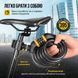 Велозамок WEST BIKING кодовый 1.5 м противоугонный велосипедный трос замок 73570 фото 5