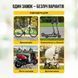 Велозамок WEST BIKING кодовый 1.5 м противоугонный велосипедный трос замок 73570 фото 6