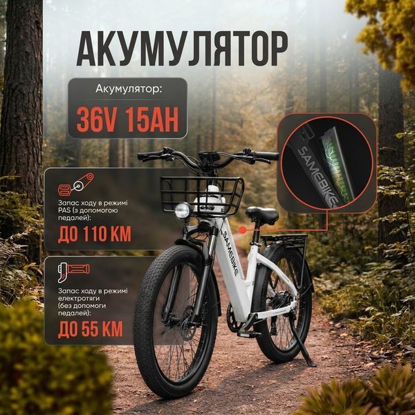 Електро велосипед RS-A01PRO-T електрофетбайк 500W 15Ah 26&times;2.1" міський 73890 фото