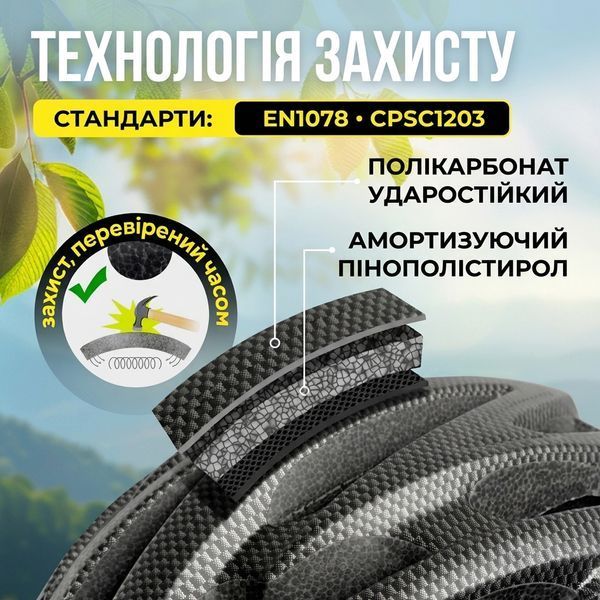 Велошолом Cairbull унісекс матовий сірий з візором та габаритним ліхтарем 73586 фото